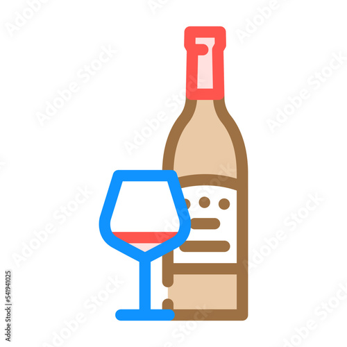 merlot red wine color icon vector. merlot red wine sign. isolated symbol illustration