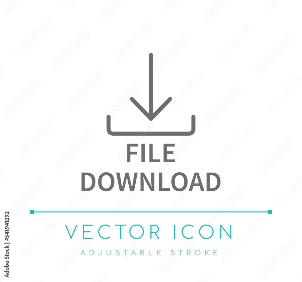 File Download Line Icon File Download Line Icon