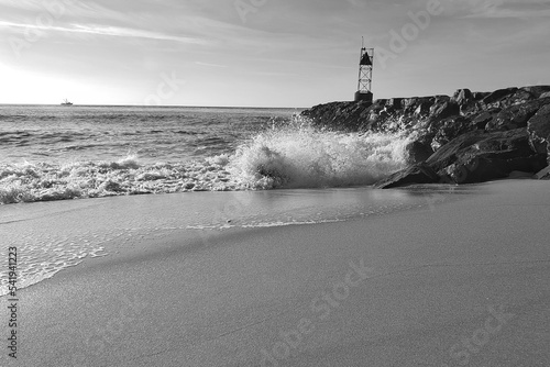 Inlet Black and white
