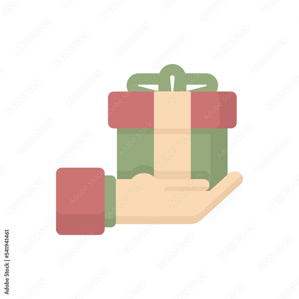 Christmas Present flat style vector design icon Christmas Present flat style vector design icon