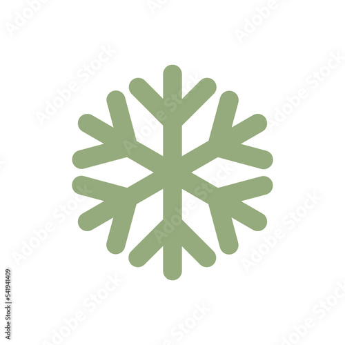 snowflake flat style vector design icon