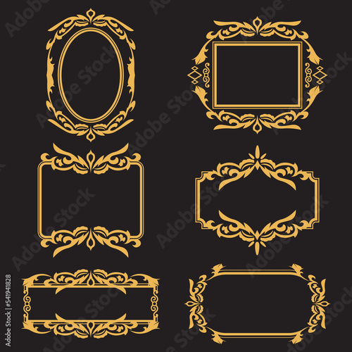 Gold vintage border collection