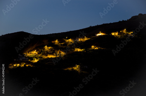 Village of Ronda at sunset. The Nublo Rural Park. Tejeda. Gran Canaria. Canary Islands. Spain. photo