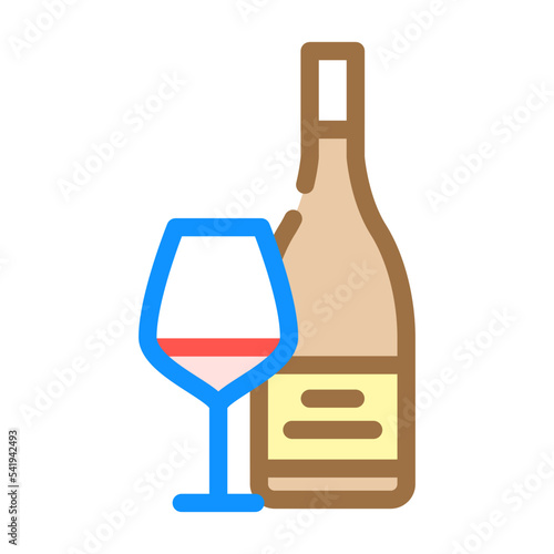 pinot noir red wine color icon vector. pinot noir red wine sign. isolated symbol illustration