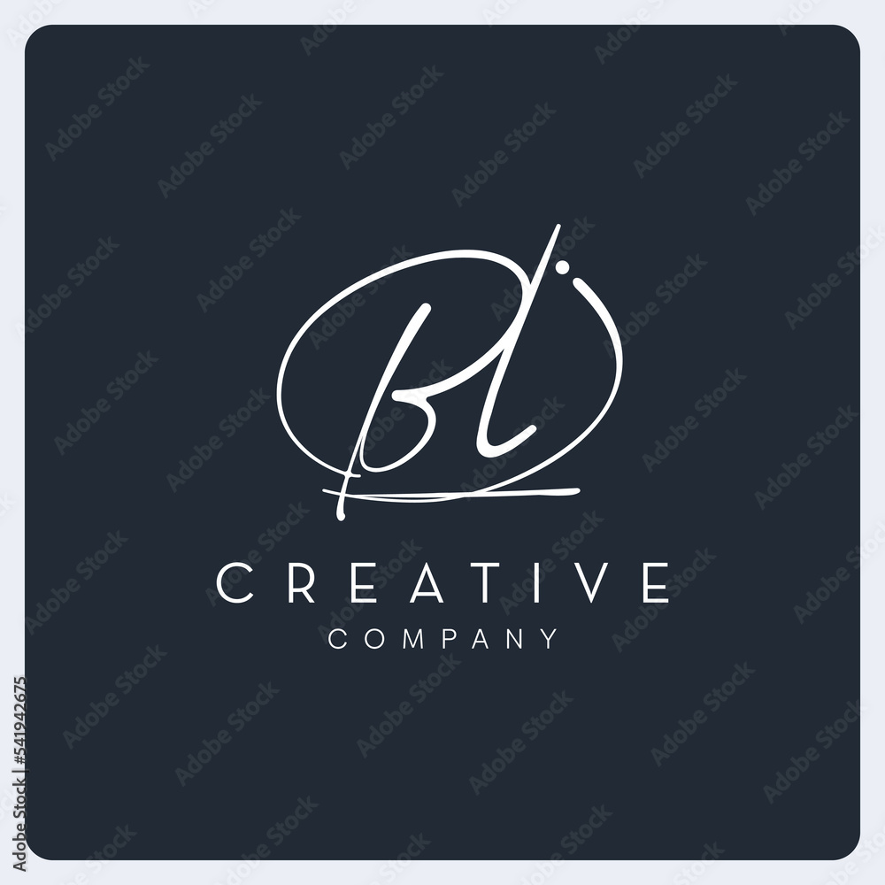 Signature BL logo design, signature letter creative logo for business, company and etc. Signature BL logo design, signature letter creative logo for business, company and etc.