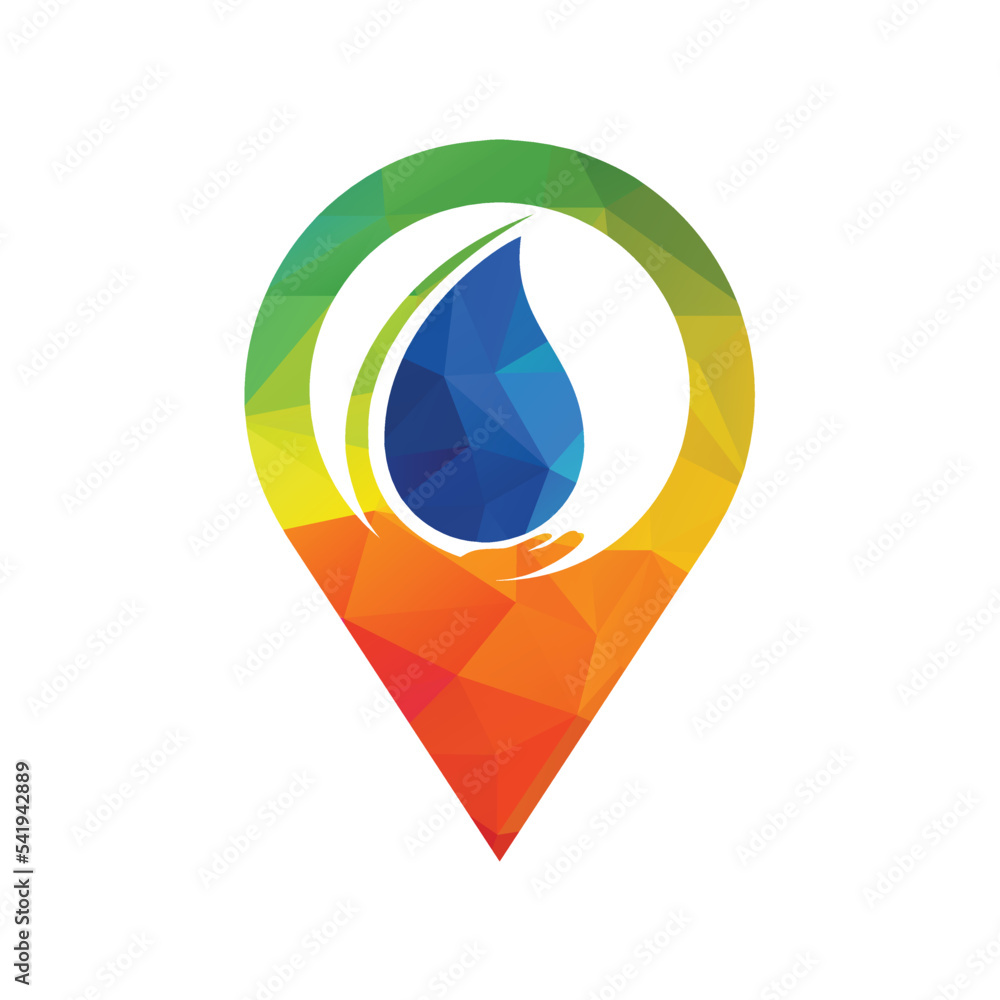 Safe water logo template design. Water Care logo vector design. Safe water logo template design. Water Care logo vector design.