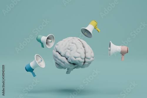 Картината върху платно the effect of information on the brain