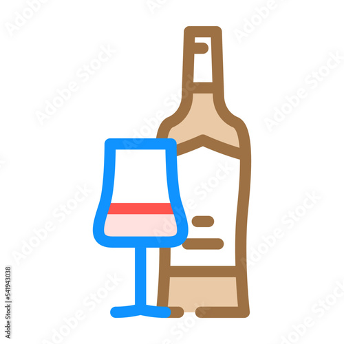 cabernet sauvignon red wine color icon vector. cabernet sauvignon red wine sign. isolated symbol illustration