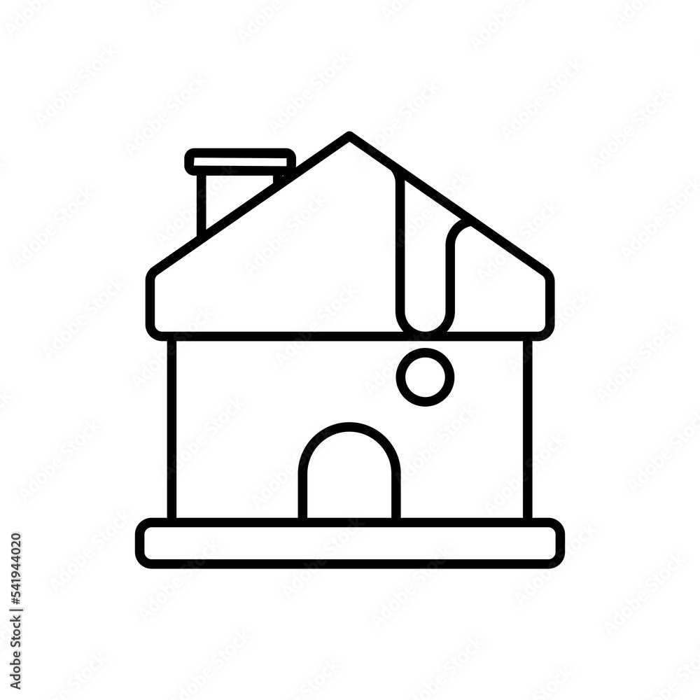 house icon outline style design vector house icon outline style design vector