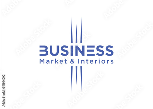 business logo design abstract simple concept for accounting company consulting interior design tax