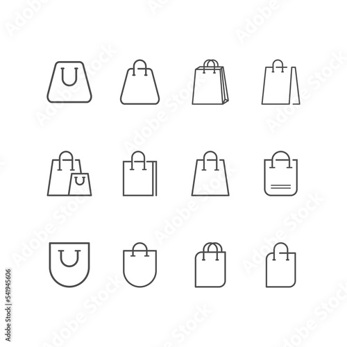a set of be bag icons