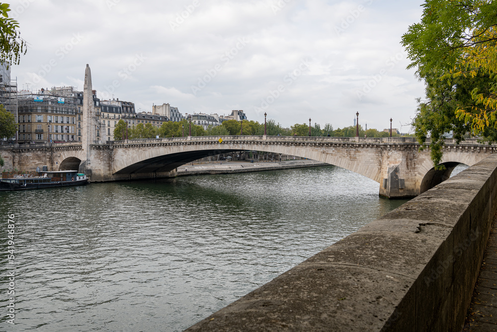 Pont de la Turnelle in Paris, France between Saint Louis Island and the south bank of the River Seine