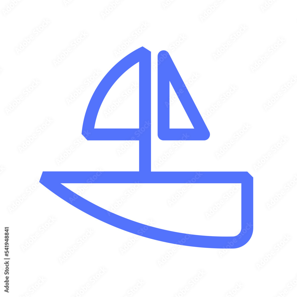 sport yacht boat sallboat watercraft line icon sport yacht boat sallboat watercraft line icon