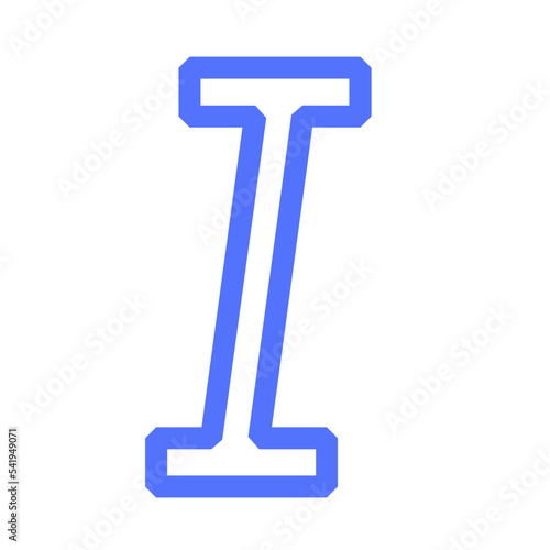 text edit italic type format editor line icon