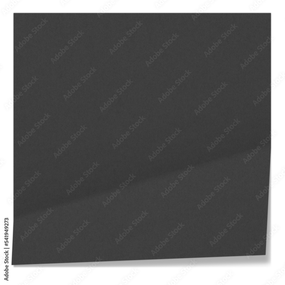 Black bent paper. A clean square sheet. Text memo background Black bent paper. A clean square sheet. Text memo background