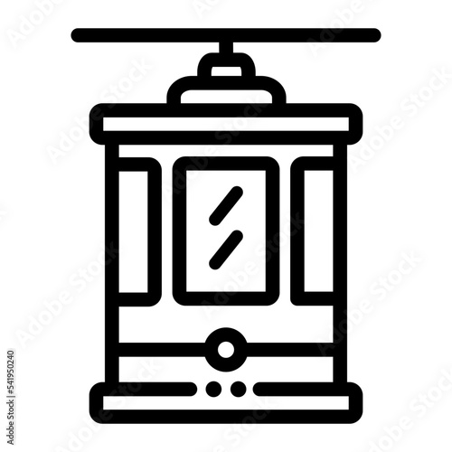 tram transportation icon