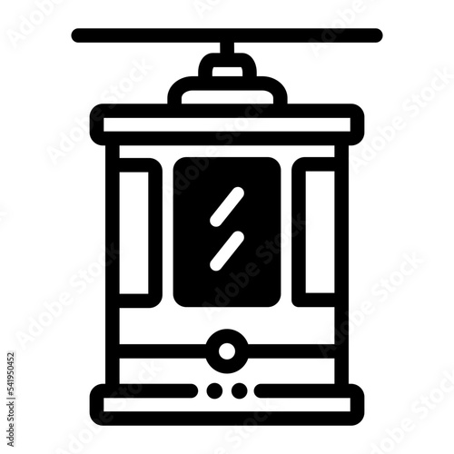 tram transportation icon