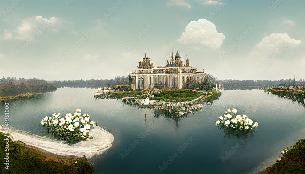 Magic unusual fairytale palaces