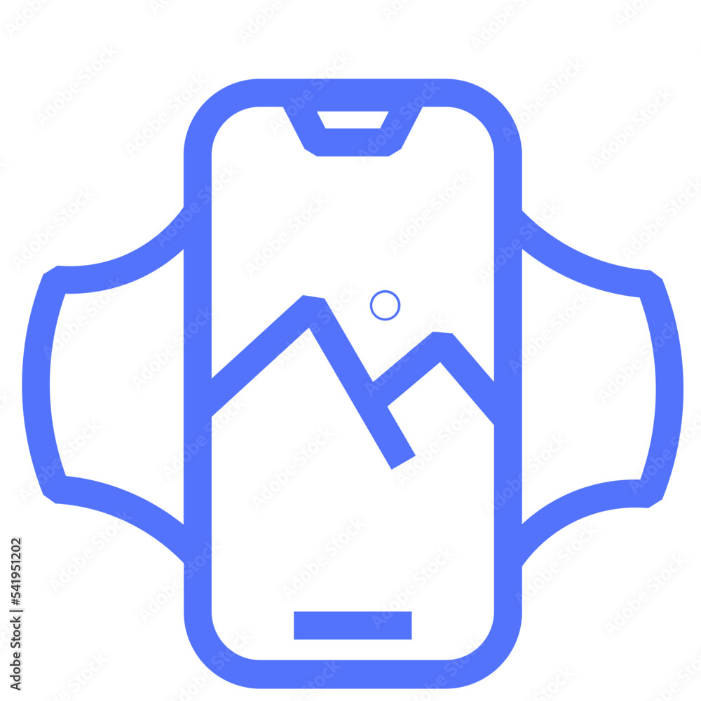 mobile phone technology line icon mobile phone technology line icon