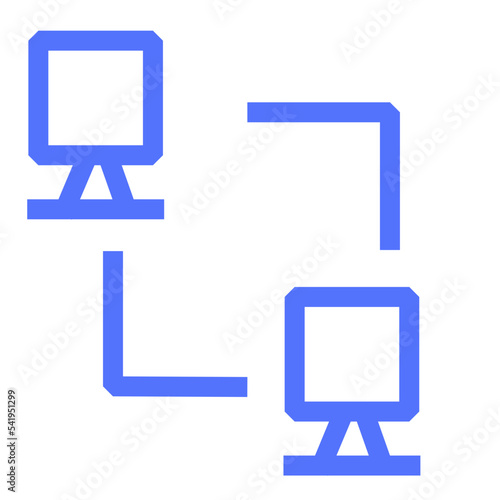 web hosting computer internet web hosting monitors line icon