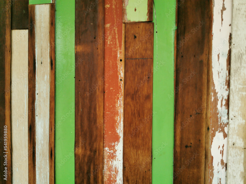 Painted old wood and plank wall texture for colorful background Painted old wood and plank wall texture for colorful background