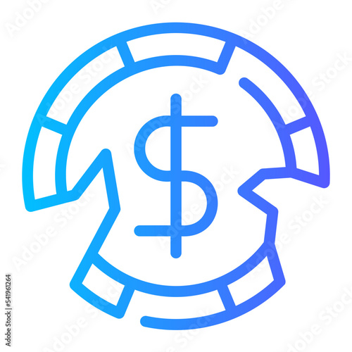 coin gradient icon