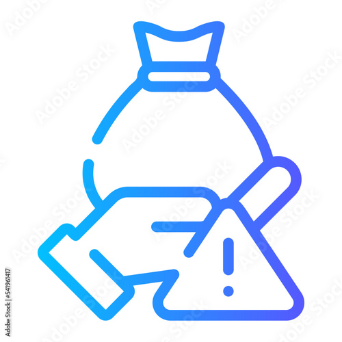 money bag gradient icon