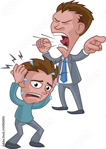 Angry Mean Bully Boss Shout...