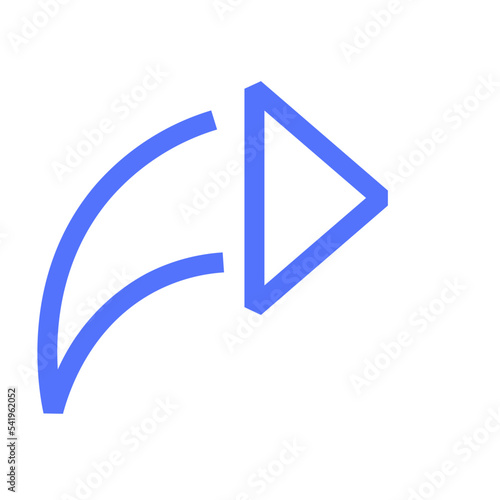 arrow multimedia next right send share line icon