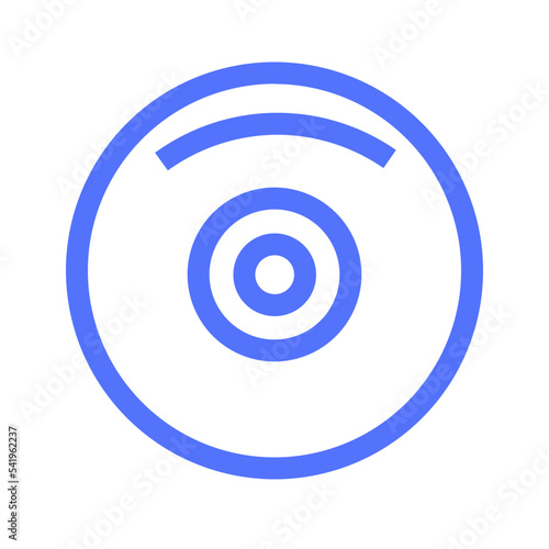 audio cd media music player video line icon