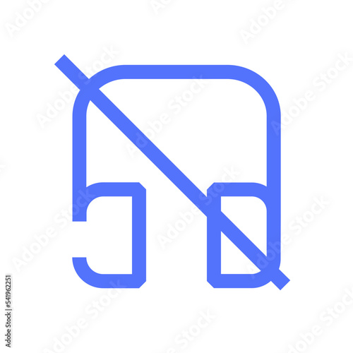 silent speaker line icon
