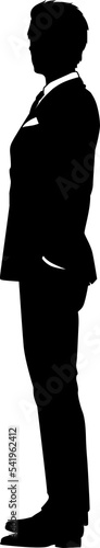 Business Man In Suit Silhou...