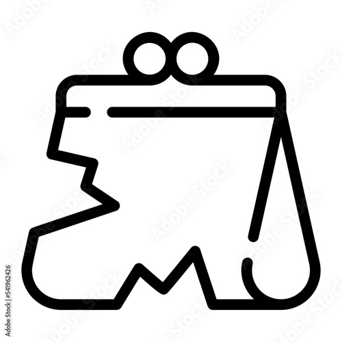 purse line icon