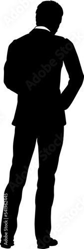 Business Man In Suit Silhouette Person photo