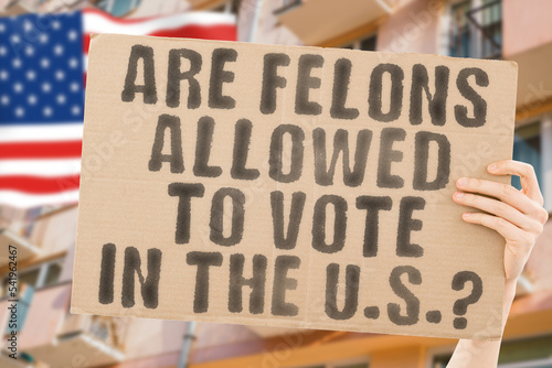 Fényképezés The question Are felons allowed to vote in the U