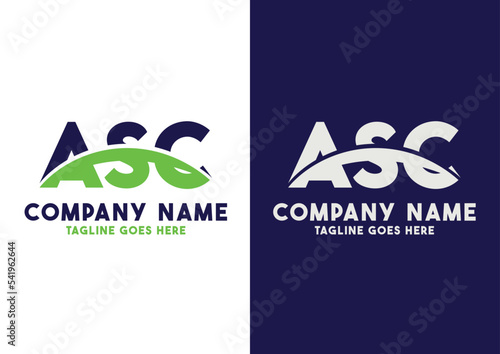 Letter ASC logo design vector template, ASC logo