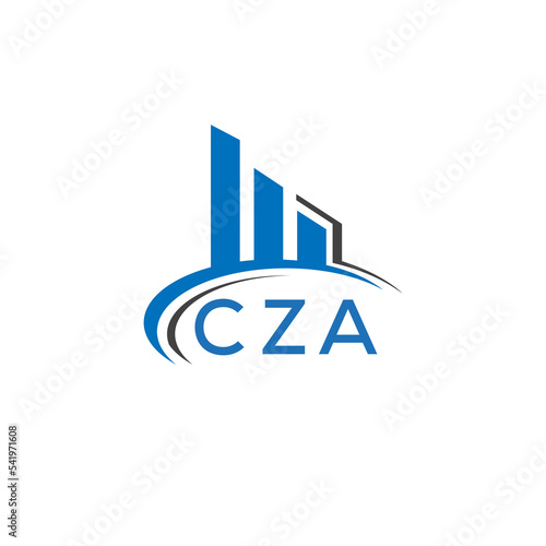 CZA letter logo. CZA blue image. CZA Monogram logo design for entrepreneur and business. CZA best icon.	
 photo