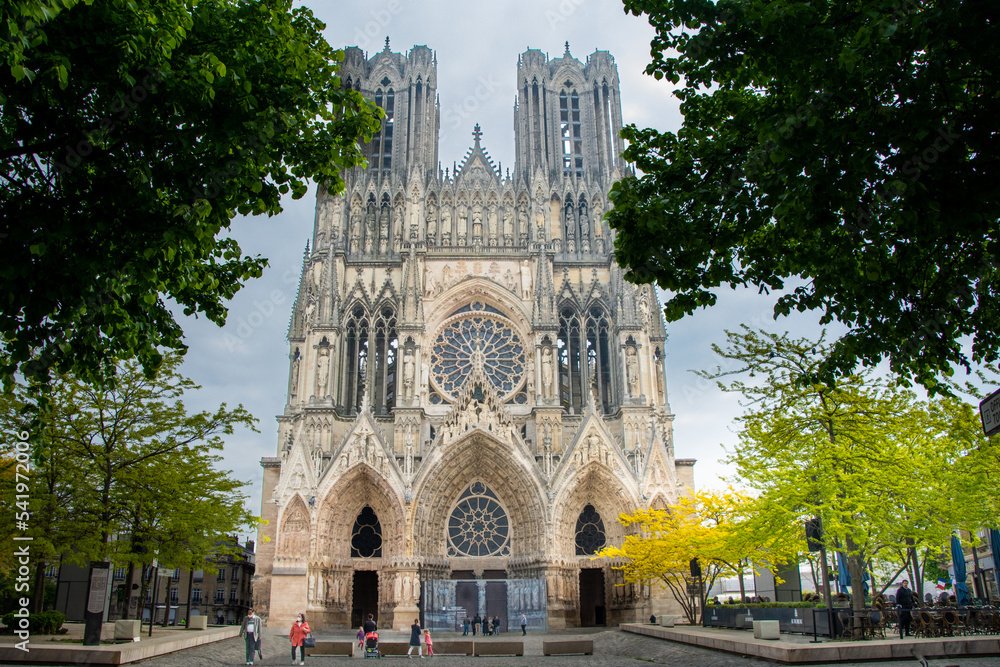 Cathedrals of Reims in spring