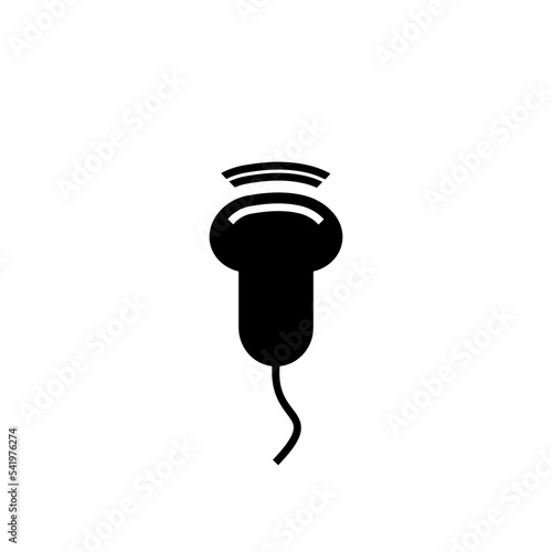 Medical ultrasound icon on white background. ultrasound sign.