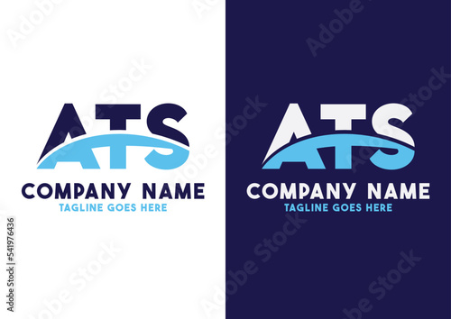 Letter ATS logo design vector template, ATS logo photo