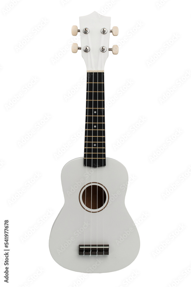 Naklejka premium ukulele, small white guitar