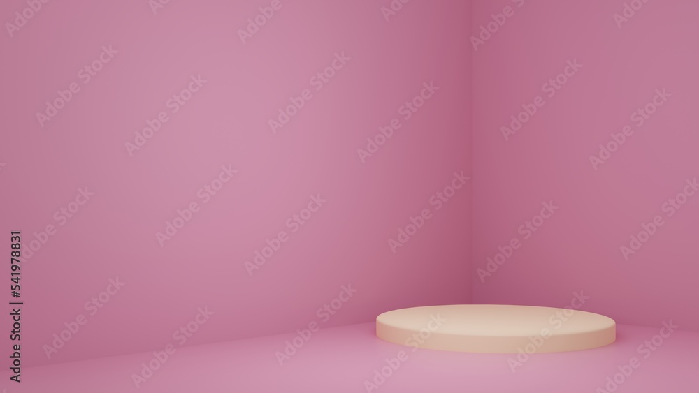 Product Stand in pink room ,Studio Scene For Product ,minimal design,3D rendering
Product Stand in pink room ,Studio Scene For Product ,minimal design,3D rendering
