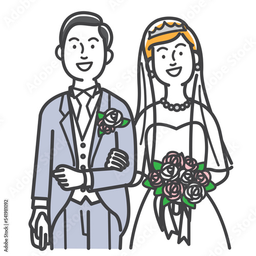 結婚式の新郎新婦