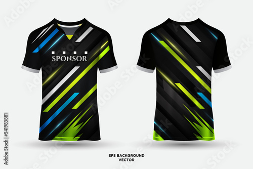 Wonderful jersey design suitable for sports, racing, soccer, gaming and e sports vector.