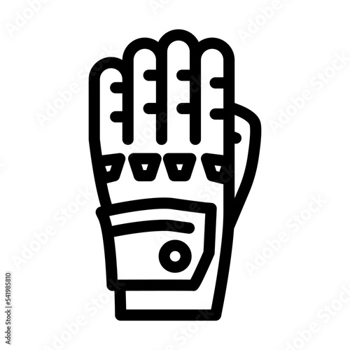 gloves motorcycle line icon vector. gloves motorcycle sign. isolated contour symbol black illustration
