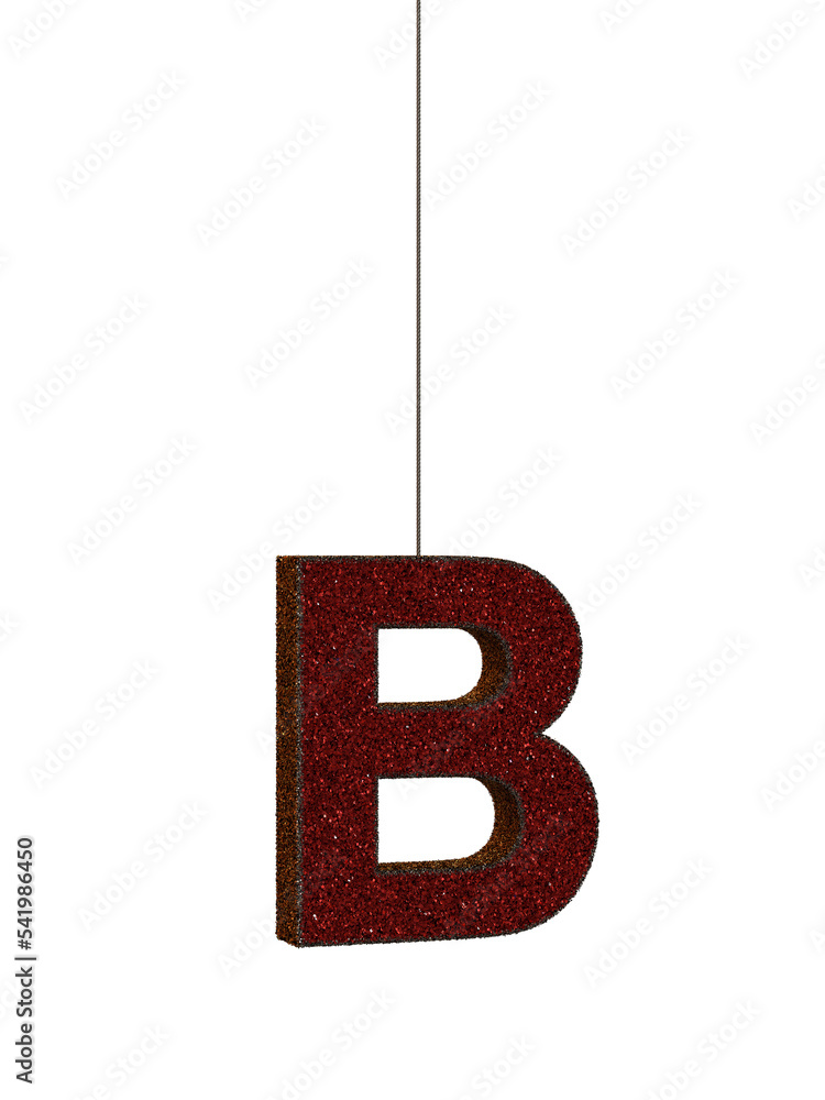 Fototapeta premium Red Gold Sparkling Glitter Ornament Text Typeface B