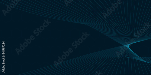 Technology abstract lines and dots connection background. Connection digital data and big data concept. Digital data visualization. Vector illustration