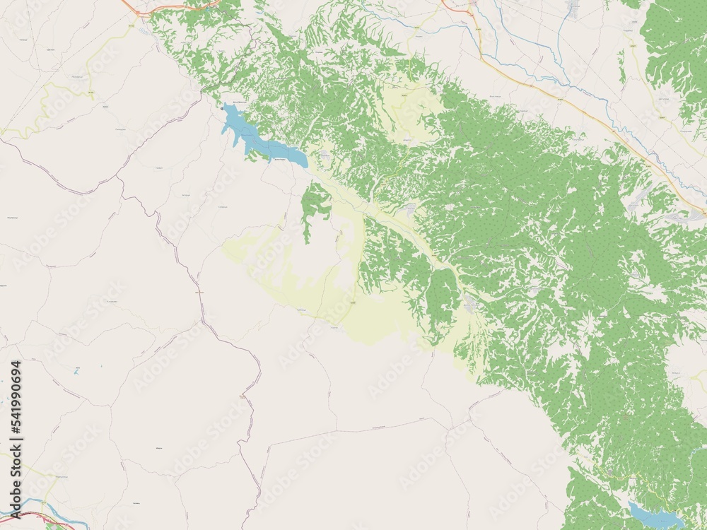 Fototapeta premium Konce, Macedonia. OSM. No legend