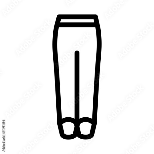stirrup pants apparel line icon vector. stirrup pants apparel sign. isolated contour symbol black illustration