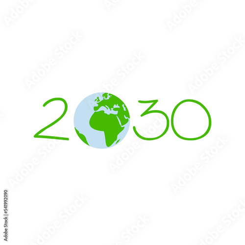 Agenda 2030. Terra. Globo terrestre. Europa.